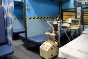 کمبود تخت در بیمارستان‌های هند / استفاده از قطار برای درمان بیماران کرونایی / فیلم