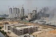 وقوع آتش‌سوزی گسترده در نزدیکی کارخانه صنایع نظامی رژیم صهیونیستی