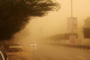 تصاویری عجیب از گرد و غبار شدید در کرمان / فیلم