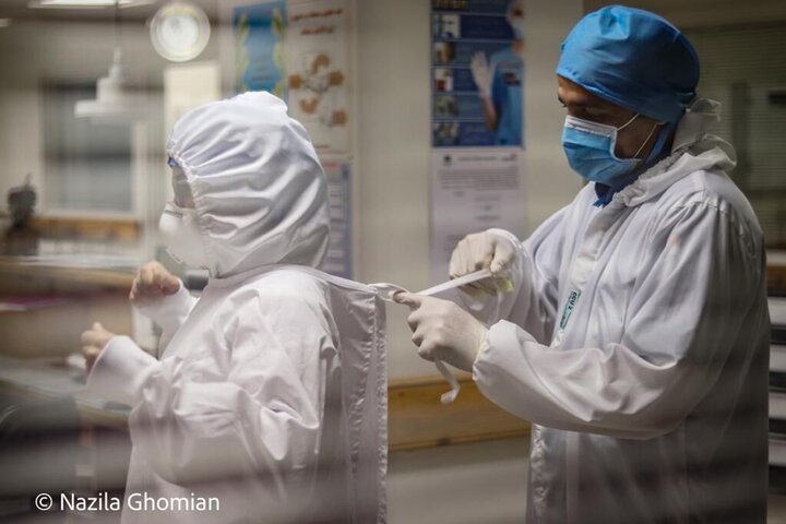 این عکس از پرستار ایرانی در جهان اول شد
