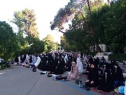 اقامه نماز عید فطر به امامت حجت‌الاسلام‌ رستمی در دانشگاه تهران