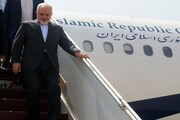 آغاز تور اروپایی وزیر خارجه ایران؛ ظریف وارد مادرید شد