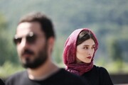 سلفی عاشقانه فرشته حسینی و نوید محمدزاده / عکس