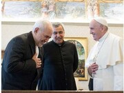 دیدار ظریف با پاپ فرانسیس / فیلم و عکس