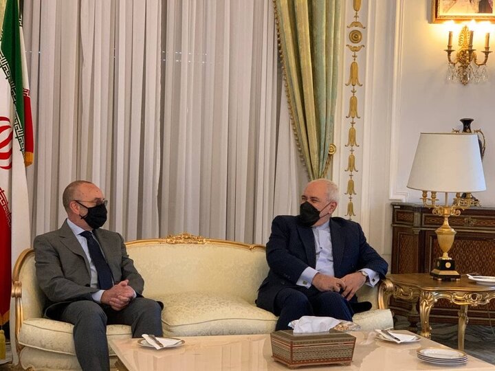 ظریف با رییس کمیسیون سیاست خارجی مجلس سنای ایتالیا دیدار کرد