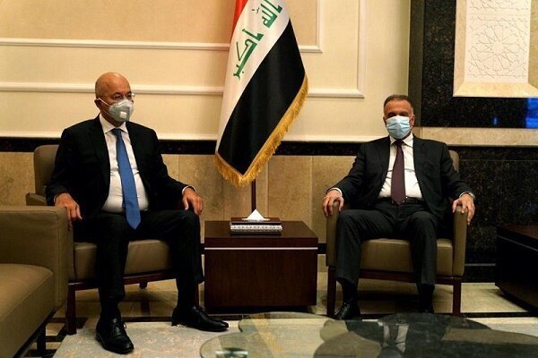 گفتگوی برهم صالح و مصطفی الکاظمی درباره انتخابات پارلمانی عراق 