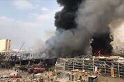 تصاویری از آتش‌سوزی مهیب در بندر بیروت / فیلم