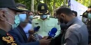 ویدیو دوربین مدار بسته از لحظه چاقو خوردن افسر راهنمایی و رانندگی تهرانی