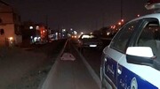 تصادف شدید تیبا با گاردریل‌ در تهران