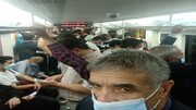 ازدحام عجیب واگن مترو تهران در دوران کرونا / فیلم
