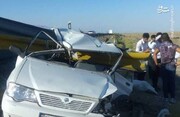 لحظه هولناک سقوط خودرو از روی پل در اصفهان / فیلم
