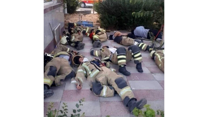 تصویری پربازدید از حادثه آتش‌سوزی پالایشگاه نفت تهران