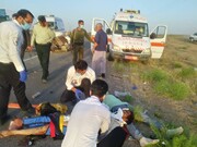 تصادف هولناک پراید با کامیون در نیشابور / آمار کشته‌گان اعلام شد