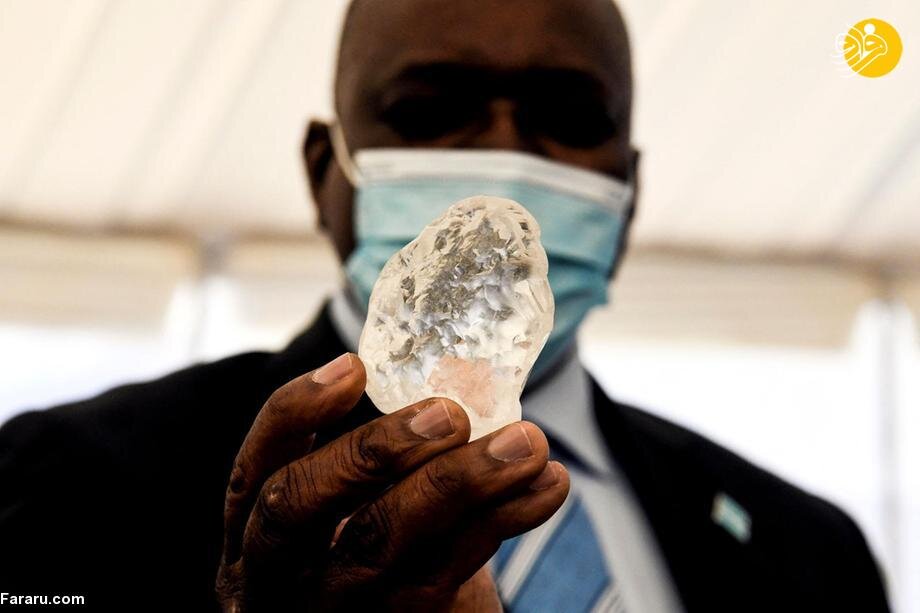 کشف سومین الماس بزرگ جهان در آفریقا / تصاویر
