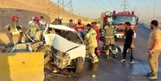 تصادف عجیب پراید در تهران / ۷ نفر مصدوم شدند! + عکس