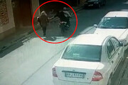 صحنه وحشتناک حمله سارقین موتورسوار به زن جوان گلستانی در خیابان خلوت / فیلم