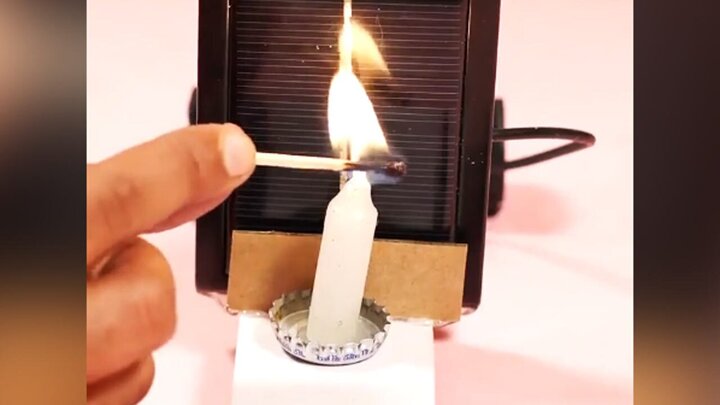 ساختن یک ماشین جالب که با سوختن شمع حرکت می‌کند! /  فیلم