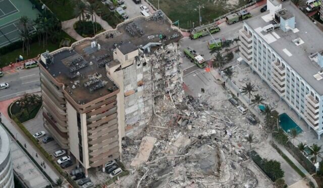  اعلام وضعیت اضطراری در پی ریزش یک ساختمان در فلوریدا