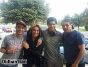 بازیگر زن مشهور ایرانی در کنار همسر و فرزندانش در تگزاس آمریکا / عکس