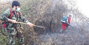 آتش‌سوزی کوه نارک گچساران به حالت کنترل درآمد