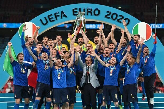 جشن قهرمانی ایتالیا در یورو ۲۰۲۰ / فیلم