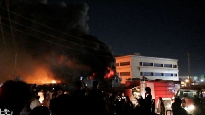 آتش‌سوزی مرگبار در بیمارستان بیماران کرونایی در عراق با ۵۴ کشته