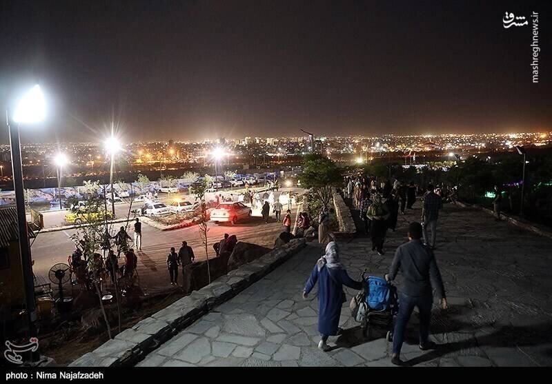 افتتاح بزرگترین آبشار مصنوعی ایران در مشهد / تصاویر