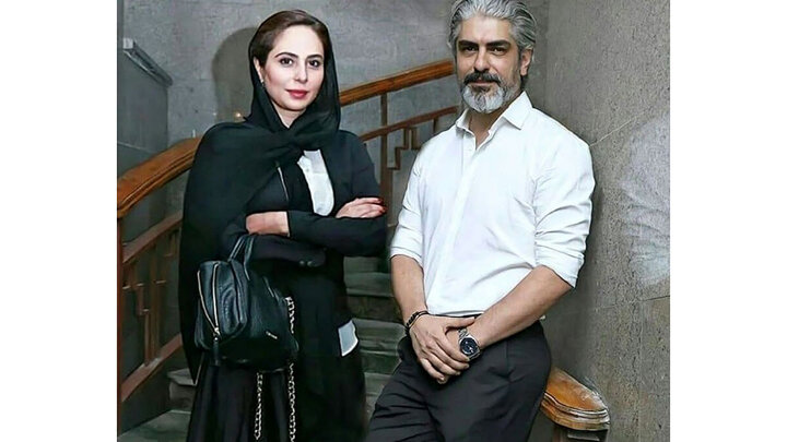 مهدی پاکدل به همراه همسرش / عکس