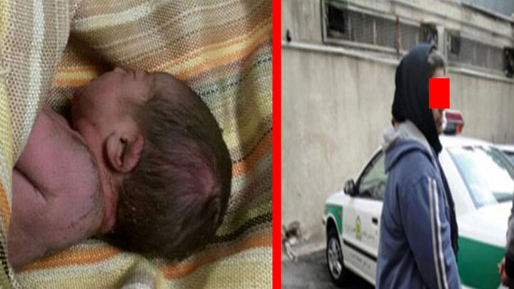 زن تهرانی نوزادش را داخل سطل زباله انداخت! / عکس