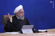 روحانی: نگذاشتیم قحطی ایجاد شود | اگر جنگ اقتصادی نبود دلار امروز ۵ تومان بود / فیلم