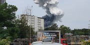 انفجار مهیب در کارخانه مواد شیمیایی در آلمان / عکس