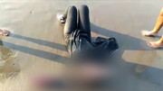 تصاویری از لحظه خودکشی دختر تهرانی در ساحل محمود آباد / فیلم