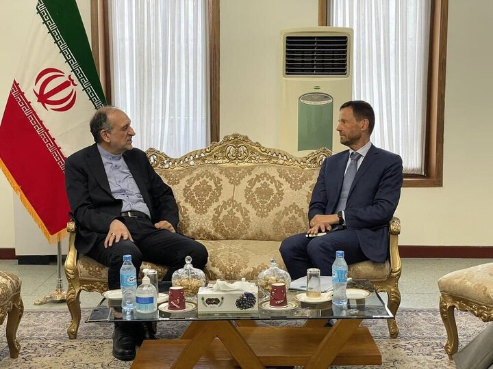 دیدار سفیر ایران در کابل با نماینده ویژه اروپا در امور افغانستان 
