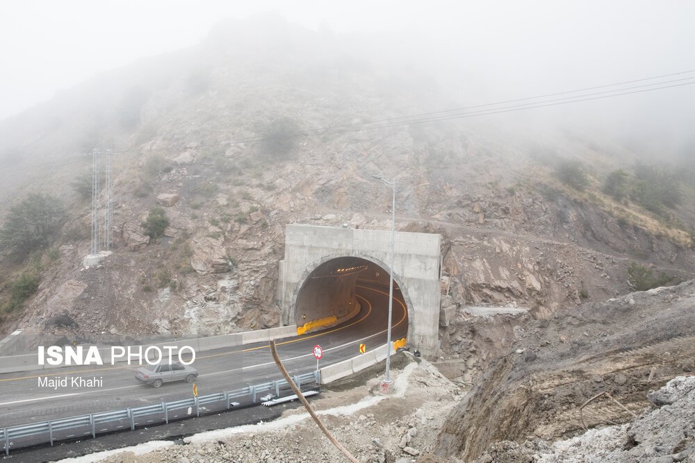 طولانی ترین تونل خاورمیانه در آزادراه تهران - شمال