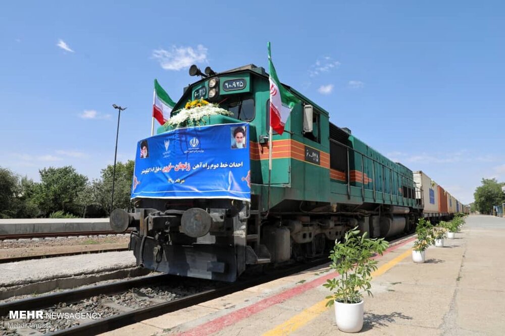 ۱۰۶ کیلومتر از راه آهن زنجان - قزوین افتتاح شد