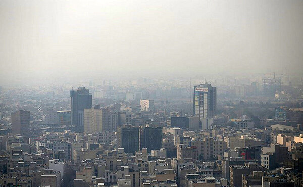 آلوده شدن هوای تهران در ۱۵ مرداد ۱۴۰۰