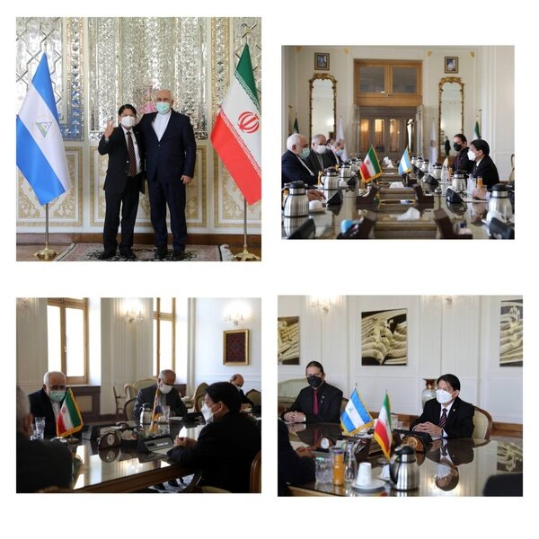 دیدار ظریف با وزیر امور خارجه نیکاراگوا 