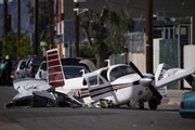 ویدیو هولناک از لحظه سقوط مرگبار هواپیمای شخصی