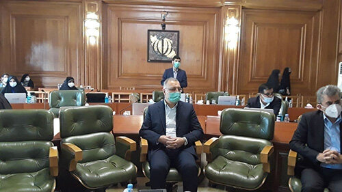 حضور زاکانی در جلسه شورای شهر تهران / عکس