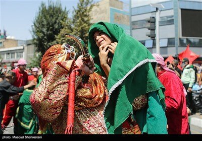 خیمه سوزان ظهر عاشورا - چهار راه گلوبندک تهران
