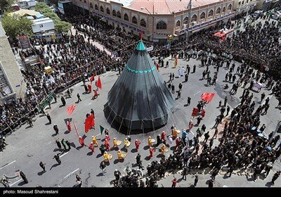 خیمه سوزان ظهر عاشورا - چهار راه گلوبندک تهران