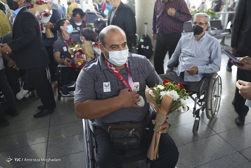  استقبال از مدال آوران پارالمپیک در  فرودگاه امام / تصاویر
