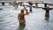 تصاویری از تمرینات سخت نیروهای مقاومت "پنجشیر" برای مقابله با طالبان