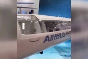 طراحی خاص هواپیمای جدید «ایرباس» با بدنه‌ای شیشه‌ای / فیلم