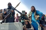 فیلمی از لحظه فرار نیروهای طالبان از پنجشیر