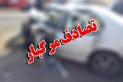 ویدیو هولناک از لحظه تصادف مرگبار سانتافه با مزدا ۳ در زنجان