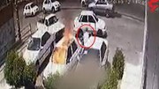 آتش زدن پراید در روز روشن در تهران! / فیلم