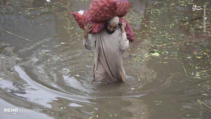 تصاویری از سیل شدید در پاکستان