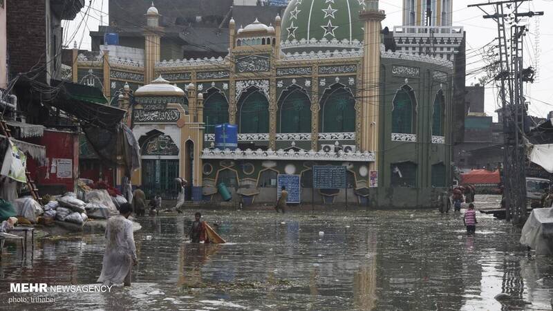 تصاویری از سیل شدید در پاکستان
