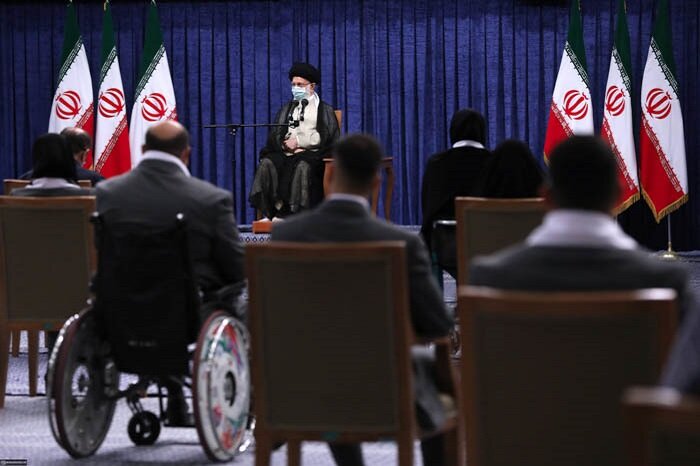 دیدار قهرمانان ایران در المپیک و پارالمپیک ۲۰۲۰ با رهبر انقلاب / تصاویر